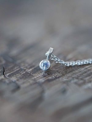 Dainty Rainbow Moonstone Necklace - Gardens of the Sun | Ethical Jewelry