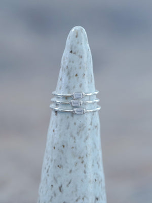 Dainty Zircon Ring - Gardens of the Sun | Ethical Jewelry
