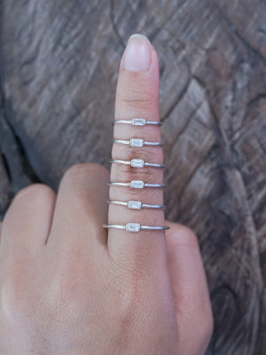 Dainty Zircon Ring - Gardens of the Sun | Ethical Jewelry