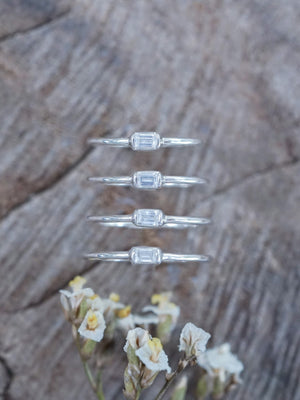 Dainty Zircon Ring - Gardens of the Sun | Ethical Jewelry