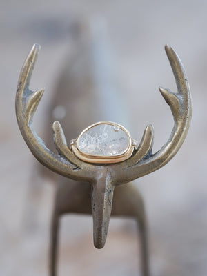 Diamond Slice Ring Set in Ethical Gold - Gardens of the Sun | Ethical Jewelry