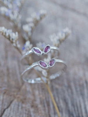 Double Marquise Garnet Nesting Ring - Gardens of the Sun | Ethical Jewelry