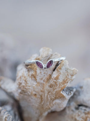 Double Marquise Garnet Nesting Ring - Gardens of the Sun | Ethical Jewelry