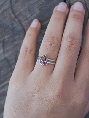 Double Marquise Garnet Nesting Ring - Gardens of the Sun | Ethical Jewelry