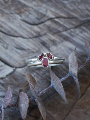 Double Marquise Garnet Nesting Ring - Gardens of the Sun | Ethical Jewelry