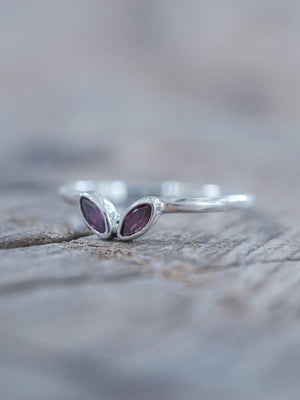 Double Marquise Garnet Nesting Ring - Gardens of the Sun | Ethical Jewelry