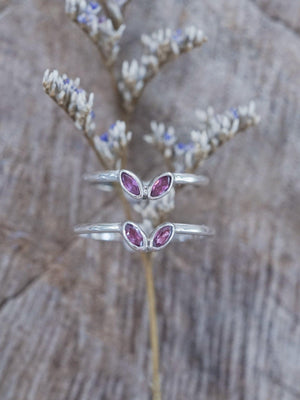 Double Marquise Garnet Nesting Ring - Gardens of the Sun | Ethical Jewelry
