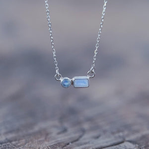 Double Rainbow Moonstone Necklace - Gardens of the Sun | Ethical Jewelry