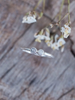 Double Rose Cut Diamond Ring - Gardens of the Sun | Ethical Jewelry