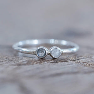 Double Rose Cut Diamond Ring - Gardens of the Sun | Ethical Jewelry