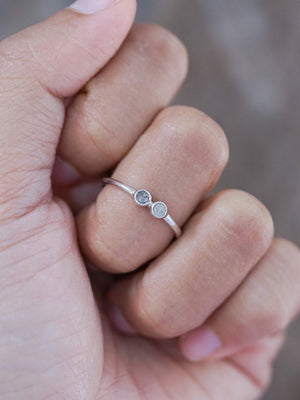 Double Rose Cut Diamond Ring - Gardens of the Sun | Ethical Jewelry