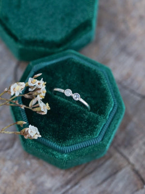 Double Rose Cut Diamond Ring - Gardens of the Sun | Ethical Jewelry