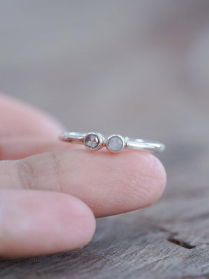 Double Rose Cut Diamond Ring - Gardens of the Sun | Ethical Jewelry