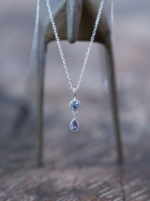 Double Sapphire Necklace - Gardens of the Sun | Ethical Jewelry