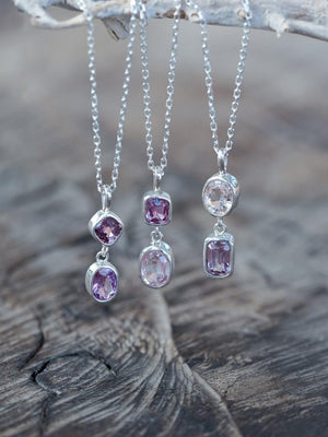 Double Sapphire Necklace - Gardens of the Sun | Ethical Jewelry