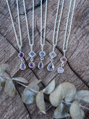 Double Sapphire Necklace - Gardens of the Sun | Ethical Jewelry