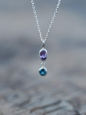Double Sapphire Necklace - Gardens of the Sun | Ethical Jewelry