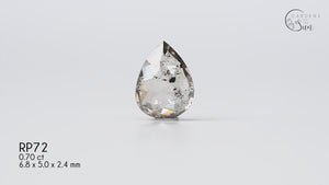 Custom Rose Cut Pear Diamond Ring - Gardens of the Sun | Ethical Jewelry