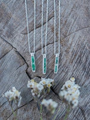 Emerald Necklace with Hidden Gems - Gardens of the Sun | Ethical Jewelry