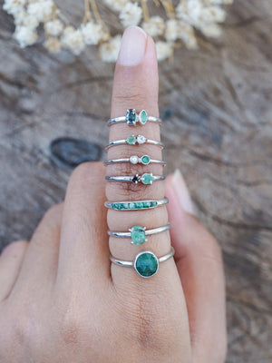 Emerald Ring with Hidden Gems - Gardens of the Sun | Ethical Jewelry