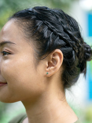 Emerald Earrings - Gardens of the Sun | Ethical Jewelry