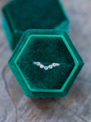 Five Rainbow Moonstone Nesting Ring - Gardens of the Sun | Ethical Jewelry