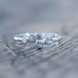 Four Rose Cut Diamond Ring - Gardens of the Sun | Ethical Jewelry