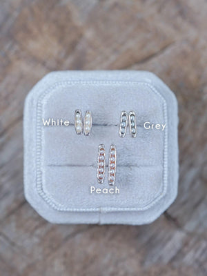 Freshwater Pearl Earrings with Hidden Gems - Gardens of the Sun | Ethical Jewelry