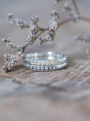 Freshwater Pearl Ring with Hidden Gems - Gardens of the Sun | Ethical Jewelry