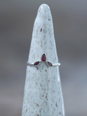 Garnet Crown Ring - Gardens of the Sun | Ethical Jewelry