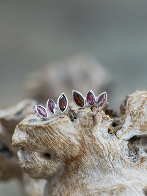 Garnet Wing Earrings - Gardens of the Sun | Ethical Jewelry