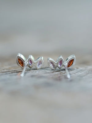Garnet Wing Earrings - Gardens of the Sun | Ethical Jewelry