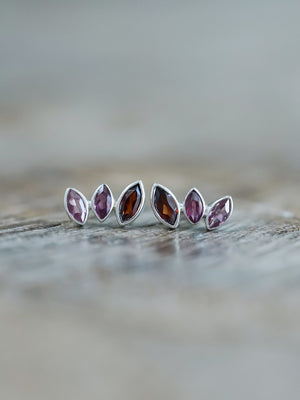Garnet Wing Earrings - Gardens of the Sun | Ethical Jewelry