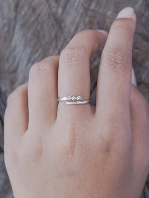 Gray Pearl Comet Ring - Gardens of the Sun | Ethical Jewelry