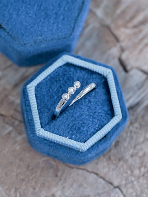 Gray Pearl Comet Ring - Gardens of the Sun | Ethical Jewelry