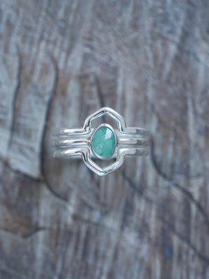 Hexagon Crown Ring Set - Gardens of the Sun | Ethical Jewelry