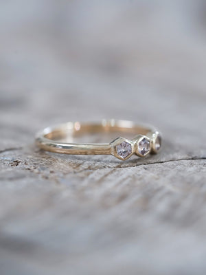 Hexagon Spinel Ring in Ethical Gold - Gardens of the Sun | Ethical Jewelry