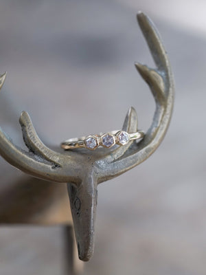 Hexagon Spinel Ring in Ethical Gold - Gardens of the Sun | Ethical Jewelry