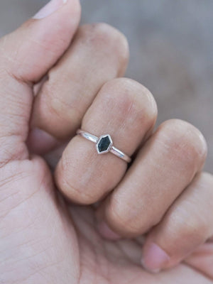 Hexagon Tourmaline Ring - Gardens of the Sun | Ethical Jewelry