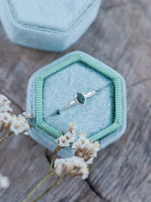 Hexagon Tourmaline Ring - Gardens of the Sun | Ethical Jewelry