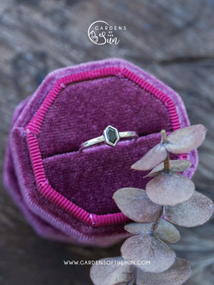 Hexagon Tourmaline Ring - Gardens of the Sun | Ethical Jewelry