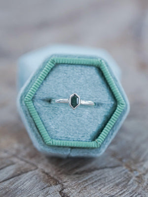 Hexagon Tourmaline Ring - Gardens of the Sun | Ethical Jewelry