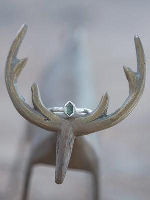 Hexagon Tourmaline Ring - Gardens of the Sun | Ethical Jewelry