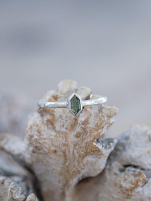 Hexagon Tourmaline Ring - Gardens of the Sun | Ethical Jewelry