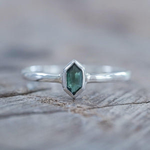 Hexagon Tourmaline Ring - Gardens of the Sun | Ethical Jewelry