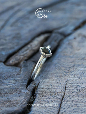 Hexagon Tourmaline Ring - Gardens of the Sun | Ethical Jewelry