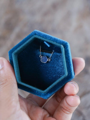 Hexagon Velvet Jewelry Box - Gardens of the Sun | Ethical Jewelry