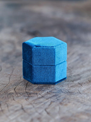 Hexagon Velvet Jewelry Box - Gardens of the Sun | Ethical Jewelry