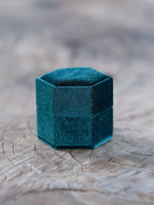 Hexagon Velvet Ring Box - Gardens of the Sun | Ethical Jewelry