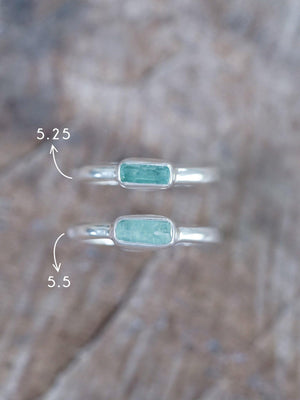 Horizontal Emerald Crystal Ring - Gardens of the Sun | Ethical Jewelry